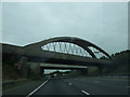 Two bridges eastbound M56 approaching Preston Brook