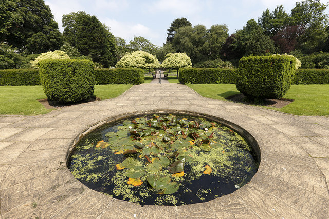 Pond in Kingsnorth Gardens, Folkestone, Kent