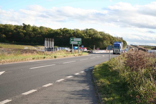 A46 Roadworks looking west