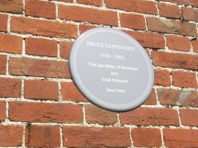 Explanatory plaque in Mill Lane
