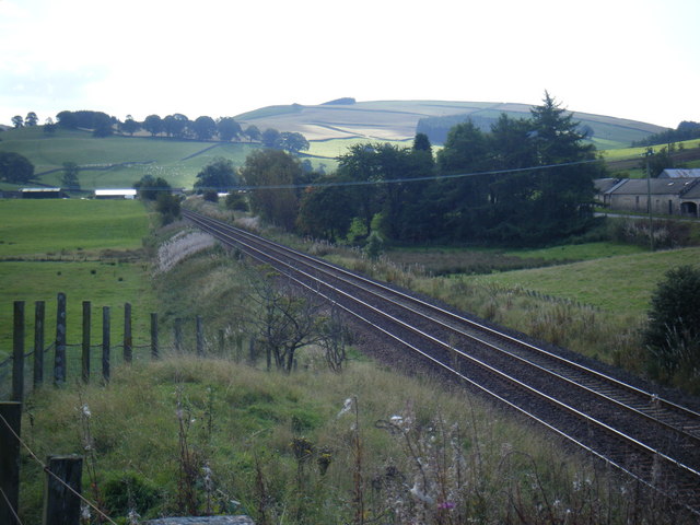 Railway lines south of Closeburn.