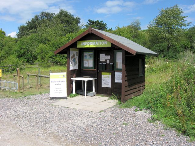 The Information/Admissions Hut at College Lake in 2009