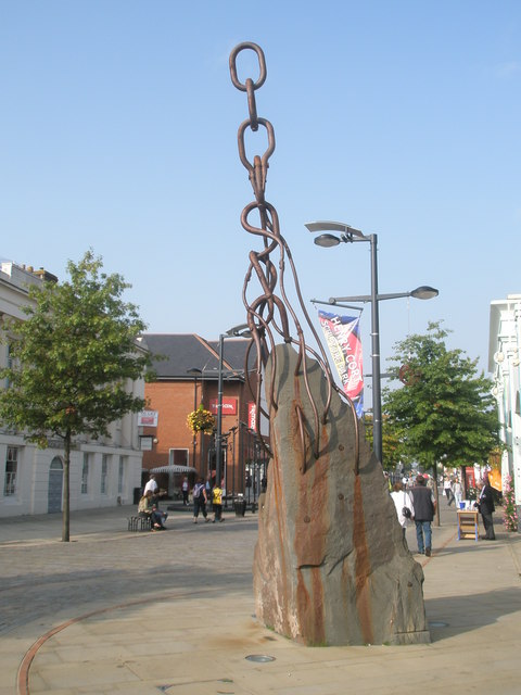 Fascinating sculpture in Fareham town centre