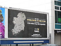 J3473 : "Arthur's Day" billboard, Belfast by Dean Molyneaux