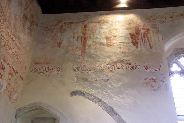 St John the Baptist, Clayton, Sussex - Wall painting