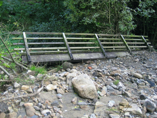 Obsolete Footbridge beside Blackton Beck