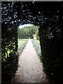 SU6961 : Pathway alongside the walled garden by Tim S Addison