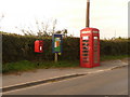 ST8820 : Cann Common: postbox № SP7 19 and phone by Chris Downer