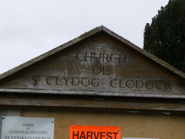 Clodock Church notice board