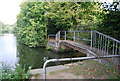 Footbridge on the Medway Valley Walk