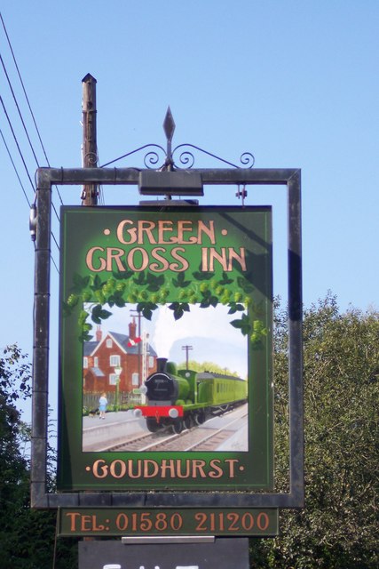 Green Cross Inn Pub Sign