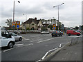 The Tarpots road junction and pub