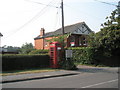 Phone box in Hoe Road