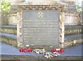 Plaque on Boer War Memorial