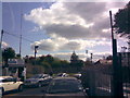 Barkingside station platform and B.J. Cars