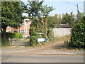 Junction of Swanmore Road with Hampton Farm Lane