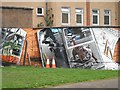 NS5766 : Mural, Kelvingrove Park. 4 - Skateboards by Richard Webb