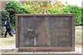 Commemorative wall, Blandford Way, Hampton Magna