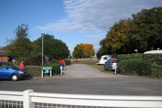 Touring caravan site, Warwick racecourse