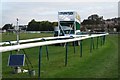 Mobile starting gates and weather station, Warwick racecourse