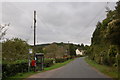 Rural bus stop at Flaxley, Gloucestershire