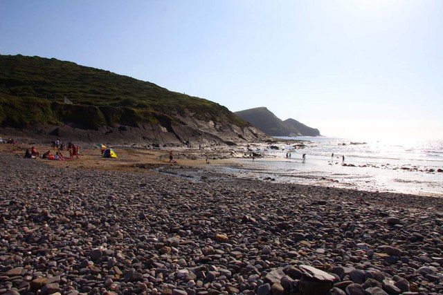 The view over the beach to Bray's Point
