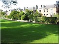 Houses on the green at St Boswells