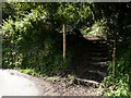 The footpath between Chambercombe Lane and The New Barnstaple Road