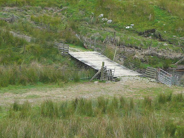 Bridge across Nant Irfon  by Drum Nantygorlan, Powys