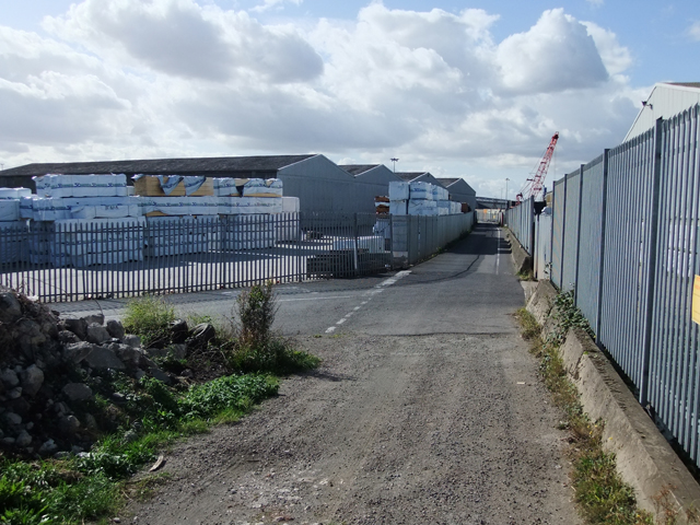Public Footpath at New Holland Dock
