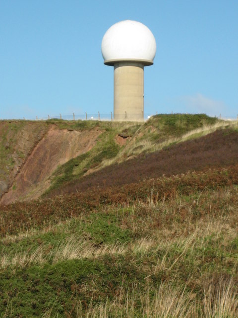 Radar beacon near Hartland Point