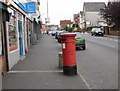 ST3289 : Caerleon Road Victorian post box by Jaggery