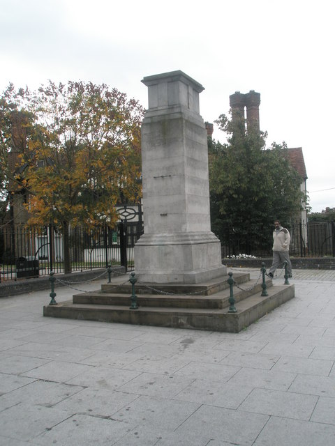 Southall's war memorial in The Green