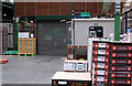 Storage area in Borough market, south London