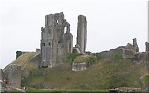 SY9582 : Corfe Castle ruins by N Chadwick
