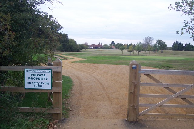 Path to Chestfield Golf Course