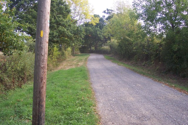 Farm road to Wagstaff Farm