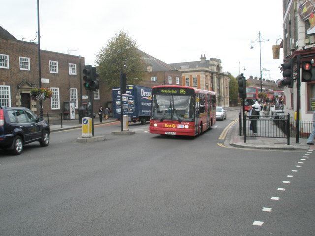 195 bus passing Glassy Junction