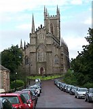 J4844 : Downpatrick Cathedral from English Street by Eric Jones