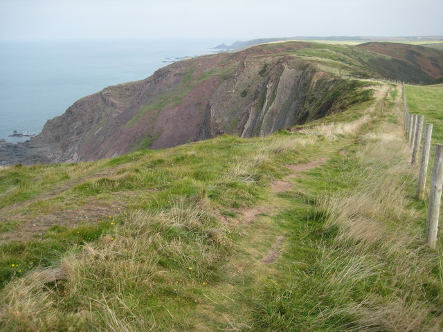 The coast path passing Milford Common