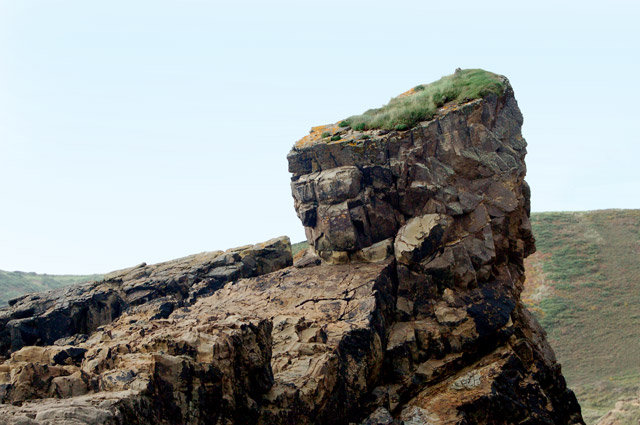 Foreshore rock stack near Pwll March, Newgale