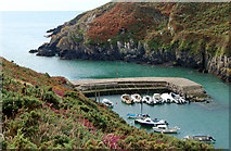 SM7423 : Harbour entrance at Porthclais by Andy F