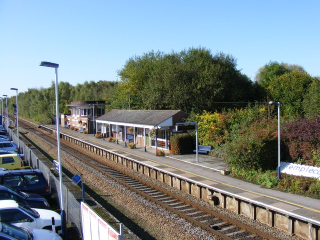 Templecombe station platform.