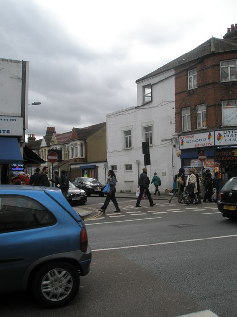 Looking across The Broadway towards Beechcroft Avenue