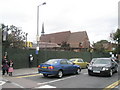 Church spire as seen from Lancaster Road