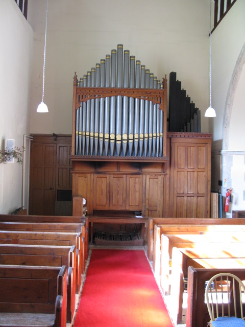 The organ in St Nicholas' church