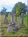 Decorative gravestone in Packington churchyard