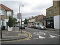 Looking from Beaconsfield Road northwards up Abbotts Road