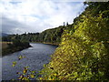 NJ2845 : Upstream River Spey by Stanley Howe