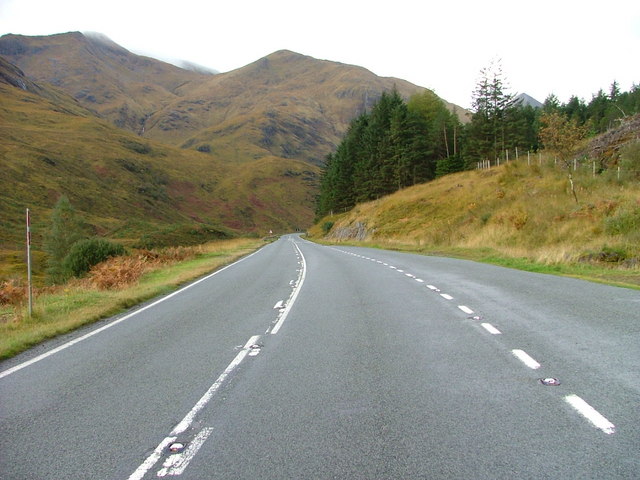 The A87 in Glen Shiel